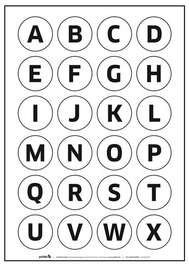 Immagine di DIY AUFKLEBER Alphabet + Zahlen + Icons + Blanko ( je 1 x )