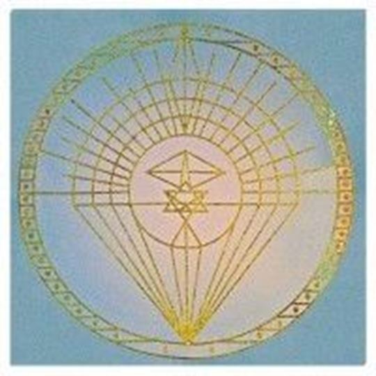 Bild von Leinwanddruck Sanat Kumara türkis 30x30cm