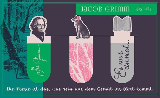 Picture of libri_x Literarische Magnetlesezeichen Jacob Grimm, VE-6