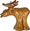 Immagine di Elch stehend röhrend Naturholz 8x8cm