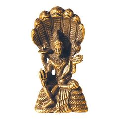 Image de Vishnu sitzend Messing 3 cm
