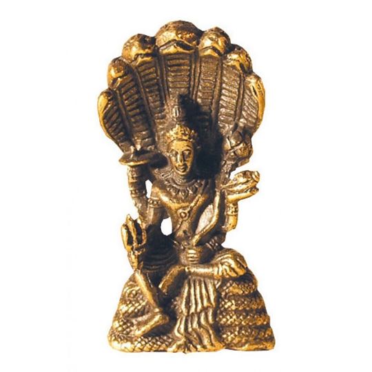 Image sur Vishnu sitzend Messing 3 cm