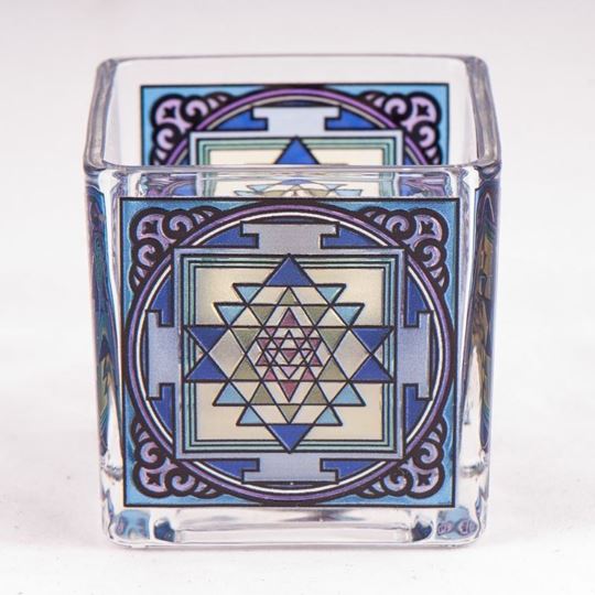 Bild von Teelichtglas Shri Yantra