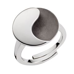 Picture of Ring Yin-Yang Ring  Teilvergoldet