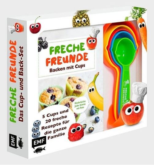 Image sur Freche Freunde: Das freche Cup- und Back-Set – Mit 5 Cups und 20 frechen Rezepte