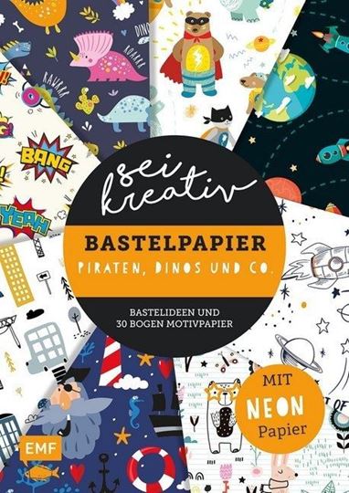 Bild von Sei kreativ! – Bastelpapier Piraten, Dinos und Co.