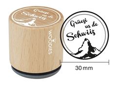 Immagine di Woodies Stempel Schweiz Grüezi us de Schwiiz, VE-3