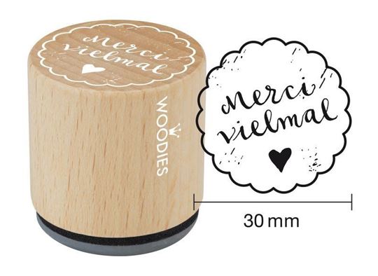 Bild von Woodies Stempel Schweiz merci vielmal, VE-3