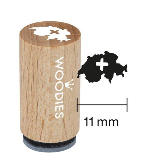 Immagine di Mini Woodies Stempel Schweiz Motiv 5, VE-10