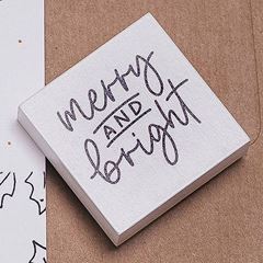 Bild von M&B merry and bright (weiss)_45x45mm, VE-3