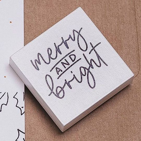 Bild von M&B merry and bright (weiss)_45x45mm, VE-3