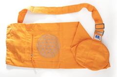 Image de Yoga Tasche mit Blume des Lebens orange