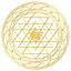 Image de Aufkleber-Set Sri-Yantra, gold-transparent
