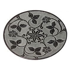 Immagine di Räucherstäbchenhalter Blume Black Stone graviert 10 cm