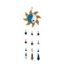 Immagine di Tiffany Sonne-Mobile Glas blau/gelb 15x40cm