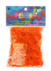 Image de Rainbow Loom® Gummibänder neon orange opaque