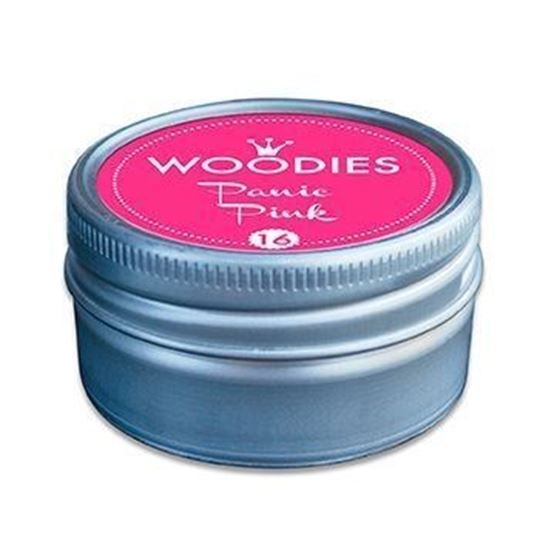 Image sur Woodies Stempelkissen Panic Pink (16), VE = 3