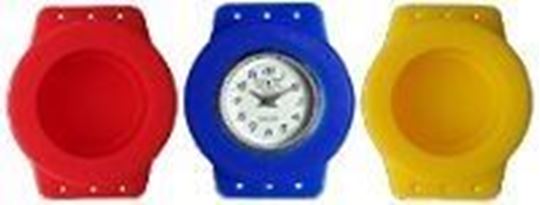Bild von Rainbow Loom® Loomey Time Armbanduhren Set rot-gelb-blau