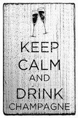 Bild von Vintage stamp Keep Calm and Drink Champagne, VE=3
