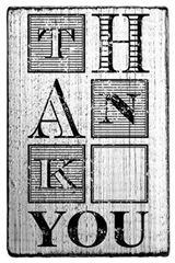 Image de Vintage stamp TH AN K  you, VE=3