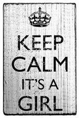 Bild von Vintage stamp Keep Calm It's a girl, VE=3