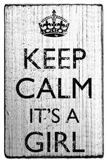 Immagine di Vintage stamp Keep Calm It's a girl, VE=3