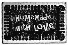 Image de Vintage stamp Homemade with love, VE=3