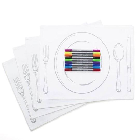 Image sur placemats the doodle table 