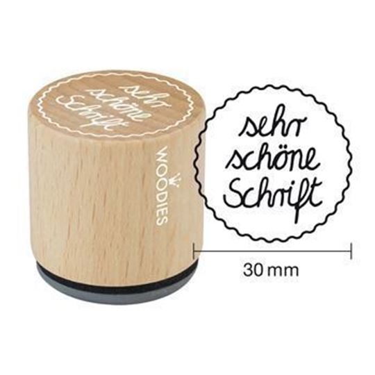Image sur Woodies Stempel sehr schöne Schrift, VE = 3