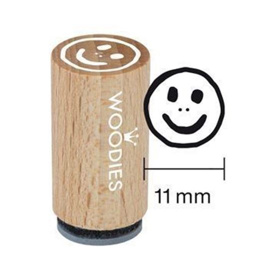 Image sur Mini Woodies Stempel Smiley, VE = 10