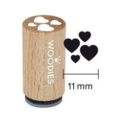 Immagine di Mini Woodies Stempel Herzen, VE = 10