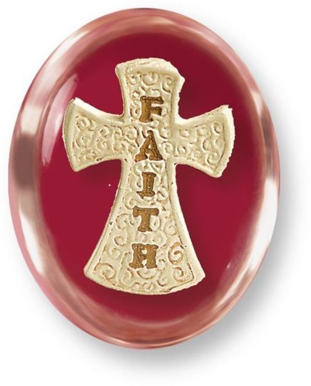 Picture of Worry Stones Faith Cross