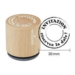 Picture of Woodies tampon Invitation - réservez la date, VE3