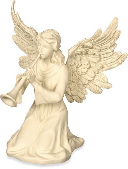 Bild von Angel with Horn Figurine Angel Star Heavenly Musicians