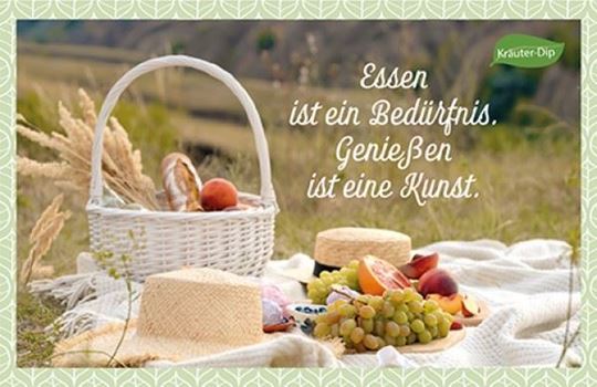 Image sur Essen ist ein Bedürfnis, Geniessen eine Kunst