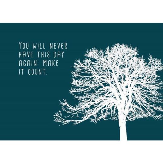 Image sur You will never have this day again -make it count 10 Ex.