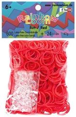 Immagine di Rainbow Loom® Gummibänder rot opaque