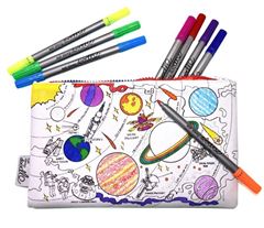 Immagine di colour & learn space explorer pencilcase