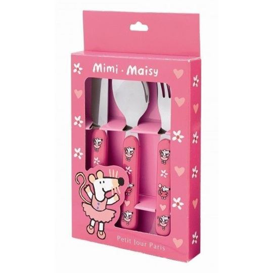 Image sur Mimi La Souris Cutlery set pink, VE-6