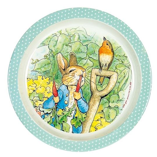 Image sur Peter Rabbit - Baby plate green 21 cm, VE-6