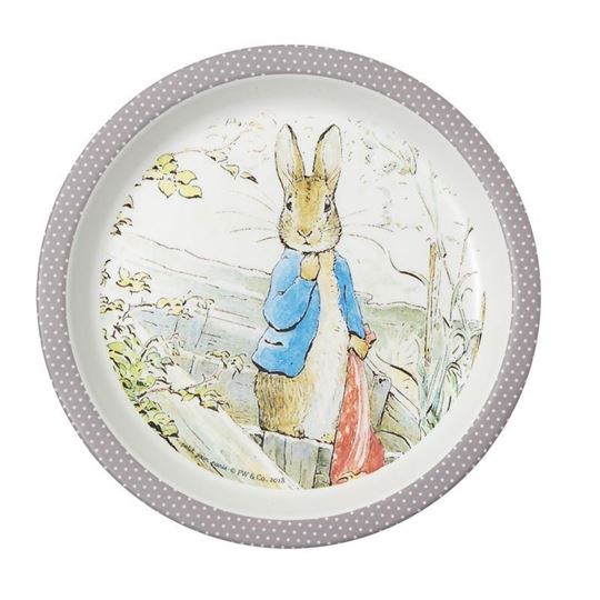 Image sur Peter Rabbit - Baby plate taupe 18 cm, VE-6