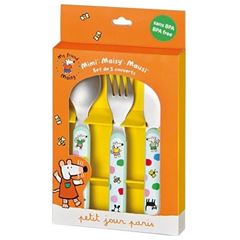 Picture of Mimi La Souris Cutlery set with dots, VE-6