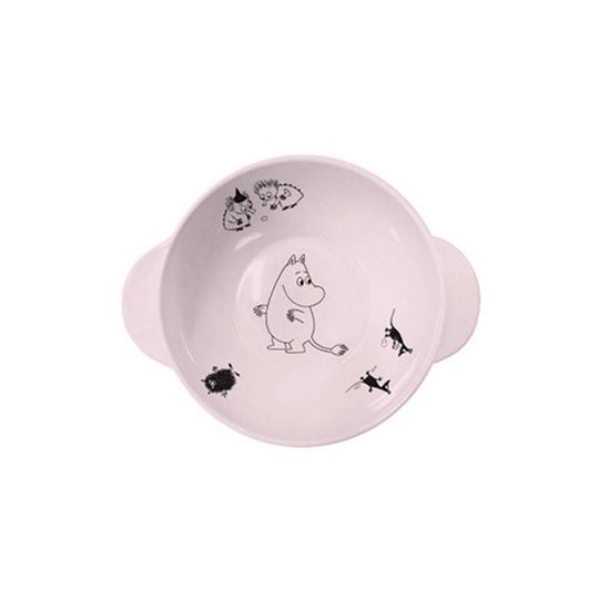 Bild von Moomin - Bowl with handles pink, VE-6