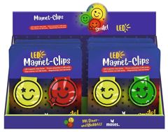 Bild von Magnet Clips mit LED Smile , VE-12