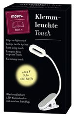 Immagine di moses. libri_x Klemmleuchte Touch Weiss, VE-2