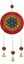 Immagine di Raumschmuck Blume des Lebens Speckstein rainbow mit Rudraksha 9x38cm