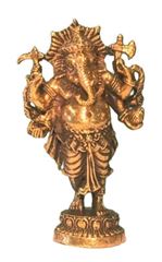 Bild von Ganesha stehend Messing