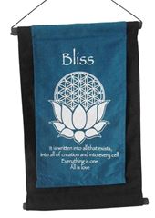 Image de Wandbehang Bliss mit Blume des Lebens und Lotus
