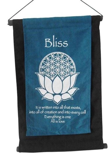 Image sur Wandbehang Bliss mit Blume des Lebens und Lotus