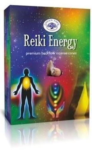 Bild von Green Tree backflow Cones Reiki Energy - Rückfluss Räucherkegel, 12 Stk